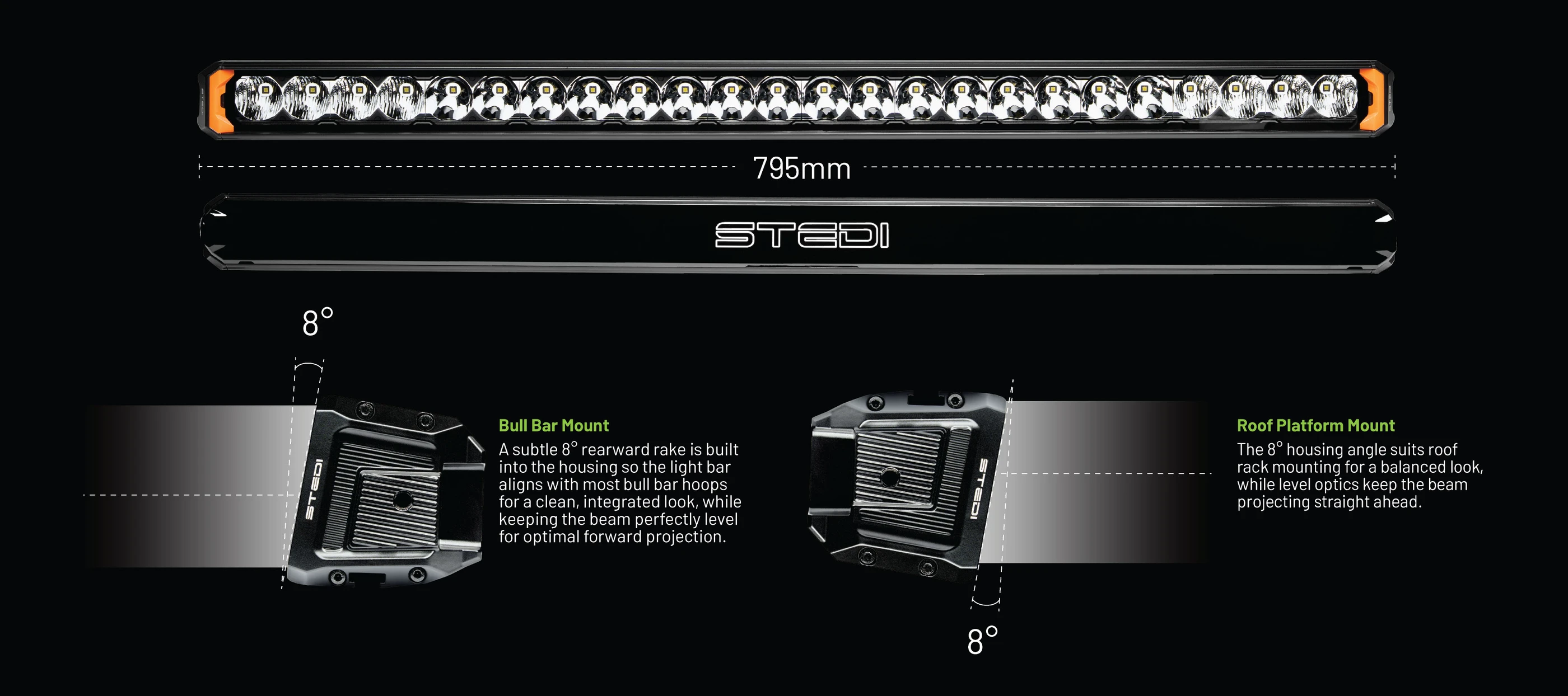 STEDI Sport Plus Single Row 31.5 inch 24 LED Light Bar